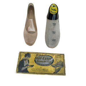 Vintage STOCKING FORM Hard Plastic Foot, Peds Store Display & Dr Scholls Inserts